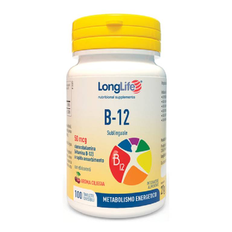 LONGLIFE B12 50MCG SUBL 100TAV