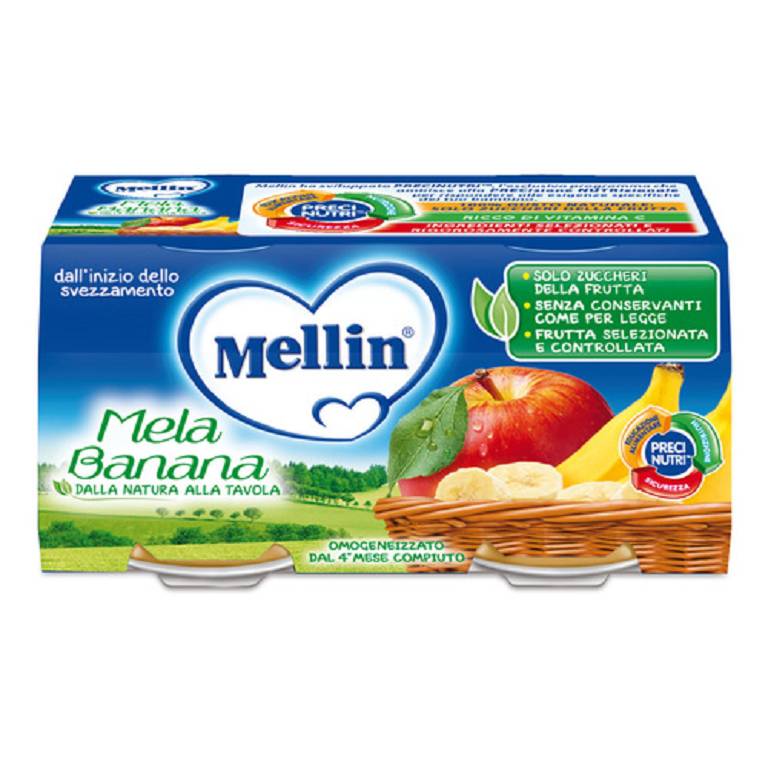 MELLIN OMOG MELA BANANA 2X100G